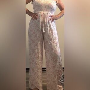 Floral Pink Jumpsuit